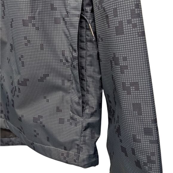 Levi's Men's Dark Green Tarmac Print Performance Windbreaker Hood Jacket Size L - Picture 9 of 15